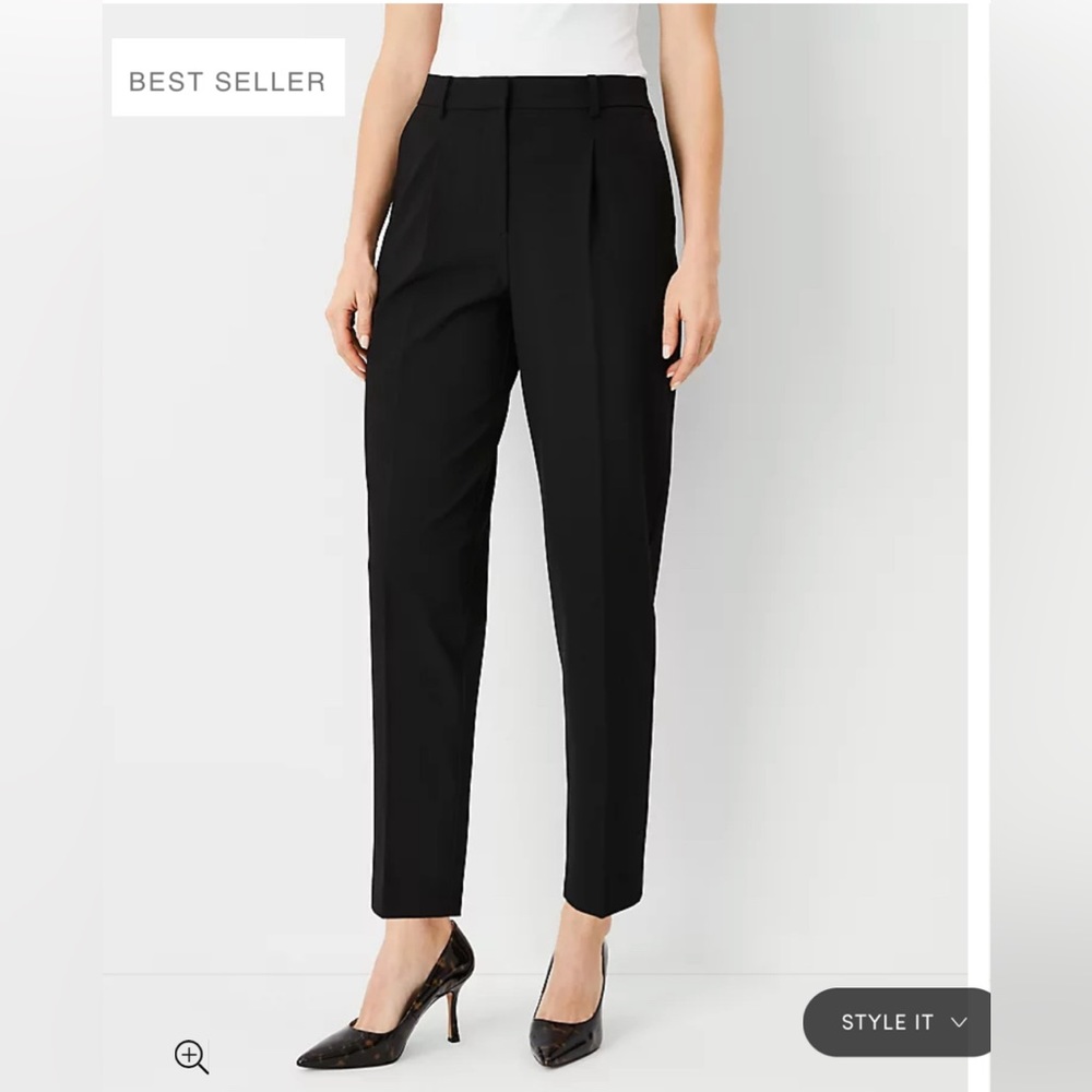 Ann Taylor Factory High Rise Pleated Taper Pant size 12